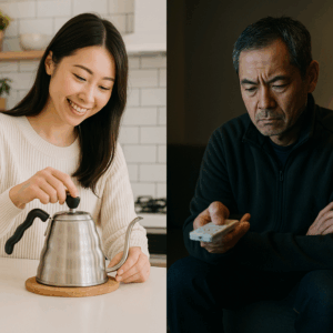 節約家と倹約家の違いを比較するイメージ